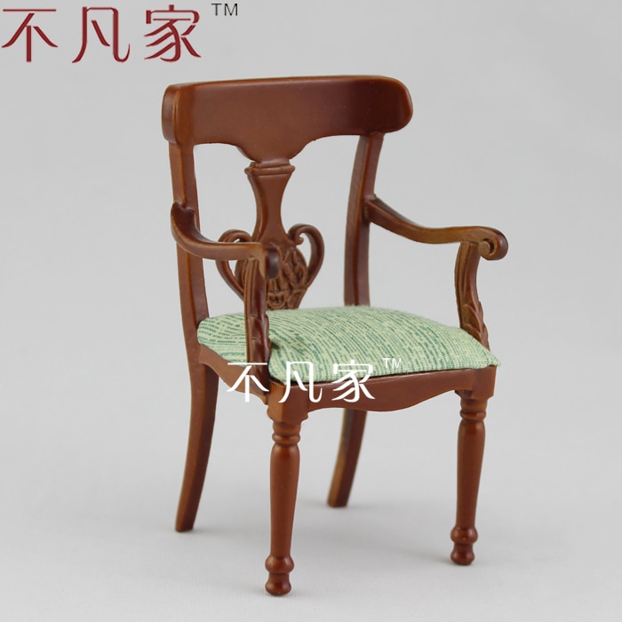 Dollhouse handmade graceful grand brilliant chair ..